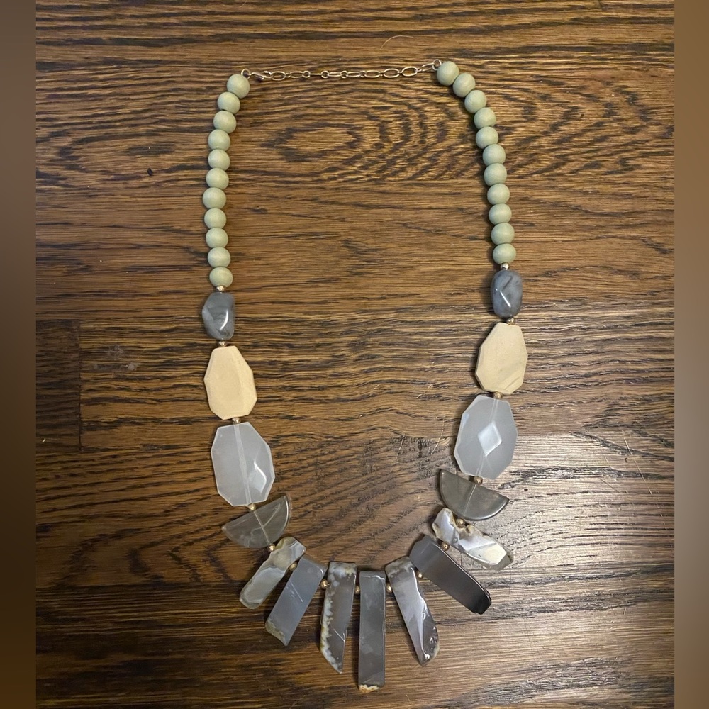 Statement necklace.